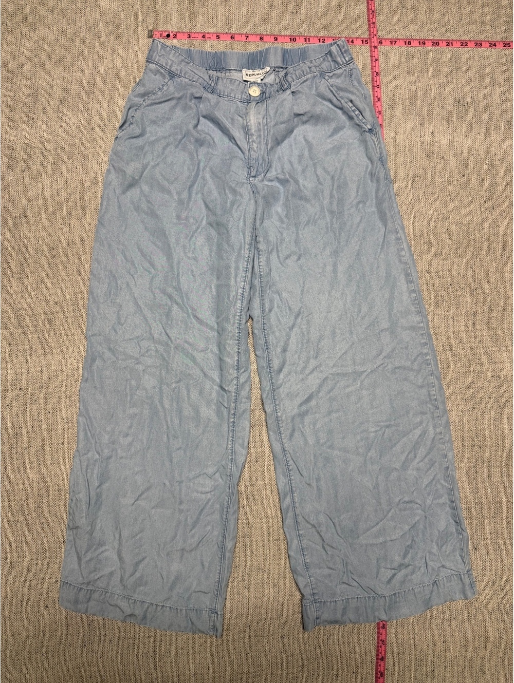 For The Republic Light Blue Wide Leg Pants Size S/P